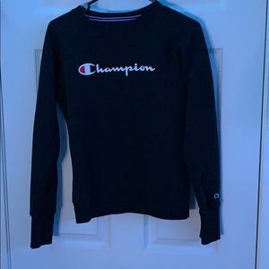 champion black sweatshirt